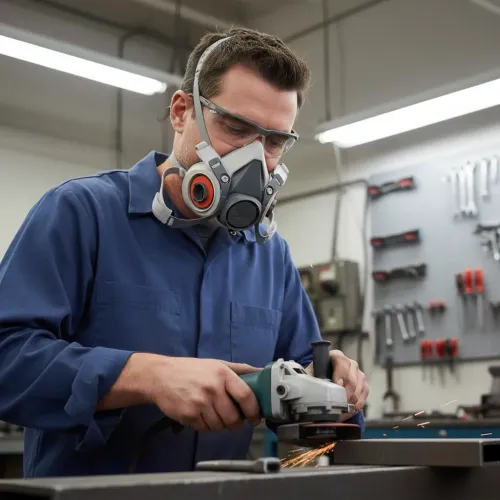 Respirador Reutilizável Semifacial 6200 com Elastômero Médio - 3M H0002317255