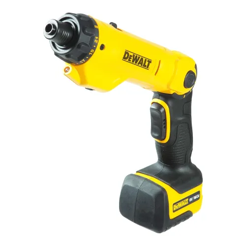 Parafusadeira e Furadeira de 1/4 Pol. (6,4mm) a Bateria 6V 600 RPM com 45 Acessórios Maleta e Carregador Bivolt - Dewalt DCF060 Parafusadeira e Furadeira de 1/4 Pol. (6,4mm) a Bateria 6V 600 RPM com 45 Acessórios Maleta e Carregador Bivolt - Dewalt DCF060