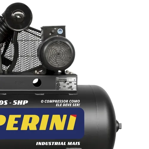 Compressor de Ar com 2 Estágios e Alta Pressão 175 psi 20 pcm 200L 5HP Trifásico 220/380V IP21 - Chiaperini 00688