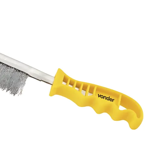 Escova Manual com Cerdas de Aço 1 Fileira com Cabo de Plástico - Vonder 35.99.030.001 Escova Manual com Cerdas de Aço 1 Fileira com Cabo de Plástico - Vonder 35.99.030.001