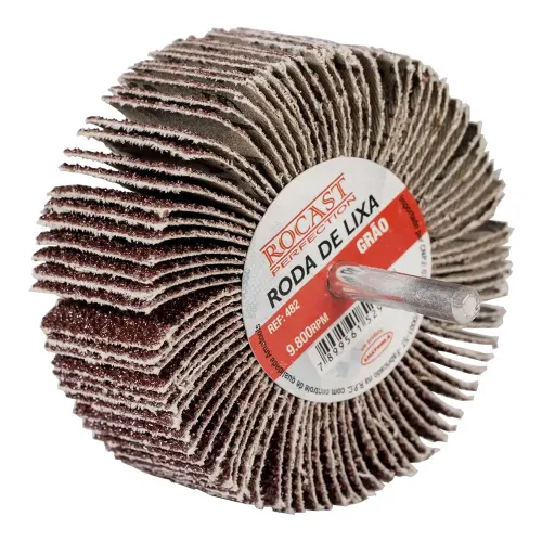 Roda de Lixa com Haste 40 x 20mm Grão 120 - Rocast 482,0006