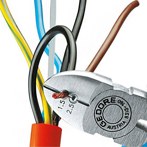 Alicate de Corte Diagonal para Desencapar Fios JC Isolado 1000v NBR 9699 6.1/2