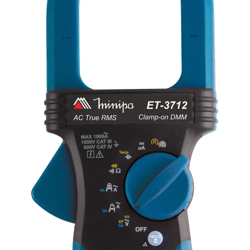 Alicate Amperímetro Digital 1000V True-RMS CAT III / CAT IV - Minipa ET-3712