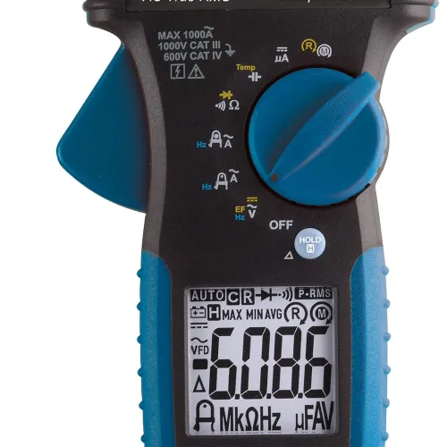 Alicate Amperímetro Digital 1000V True-RMS CAT III / CAT IV - Minipa ET-3712