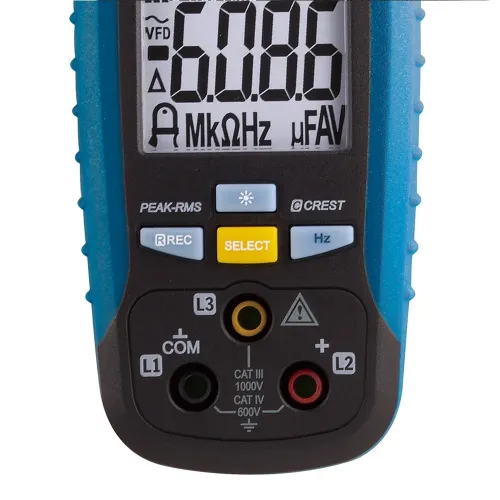 Alicate Amperímetro Digital 1000V True-RMS CAT III / CAT IV - Minipa ET-3712