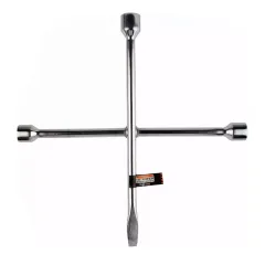 Chave de Roda Tipo Cruz 3 Bocas 17 x 19 x 21 mm e 1 Espátula - Starfer 03201813