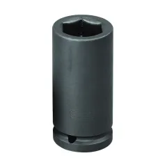 Soquete Sextavado Longo de Impacto 30 mm Encaixe 1/2 Soquete Sextavado Longo de Impacto 30 mm Encaixe 1/2