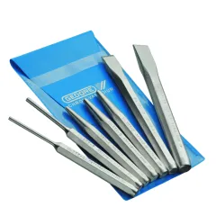 Jogo de Ferramentas Talhadeiras Punções e Sacapinos 7 Peças - Gedore 038304 Jogo de Ferramentas Talhadeiras Punções e Sacapinos 7 Peças - Gedore 038304