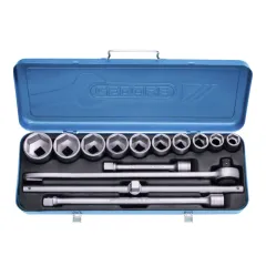 Jogo de Soquetes Sextavados e Acessórios de 22 à 50mm Encaixe de 3/4'' com 14 Peças - Gedore 017501 Jogo de Soquetes Sextavados e Acessórios de 22 à 50mm Encaixe de 3/4'' com 14 Peças - Gedore 017501