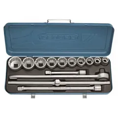 Jogo de Soquetes Estriados e Acessórios de 7/8 Jogo de Soquetes Estriados e Acessórios de 7/8