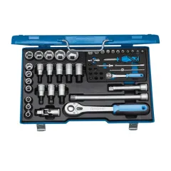 Jogo de Soquetes Sextavados, Chaves Soquetes e Acessórios de 4 à 30 mm Encaixe 1/2 Jogo de Soquetes Sextavados, Chaves Soquetes e Acessórios de 4 à 30 mm Encaixe 1/2