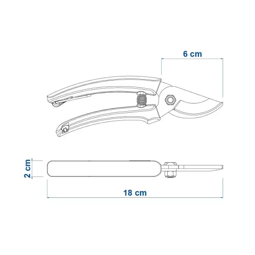 Tesoura de Poda com Lâmina Metálica e Cabo Plástico - Tramontina 78300001