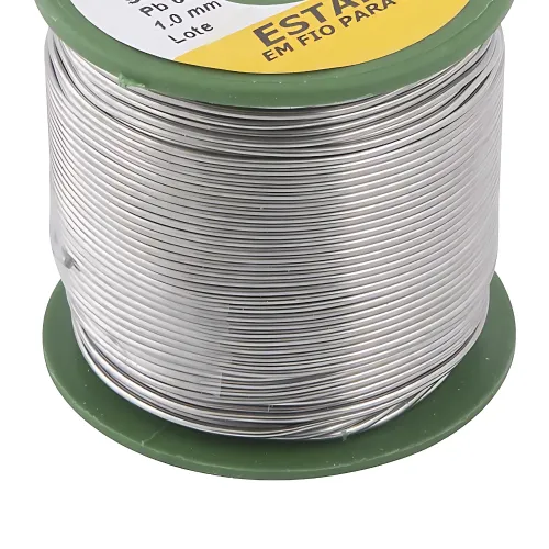 Estanho em Fio com Fluxo 1 mm 40 x 60 com 500 g - Vonder 74.51.406.010 Estanho em Fio com Fluxo 1 mm 40 x 60 com 500 g - Vonder 74.51.406.010