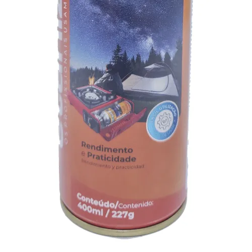 Cartucho / Refil de Gás Butano e Propano 400ml / 227g - Etaniz 7000782 Cartucho / Refil de Gás Butano e Propano 400ml / 227g - Etaniz 7000782