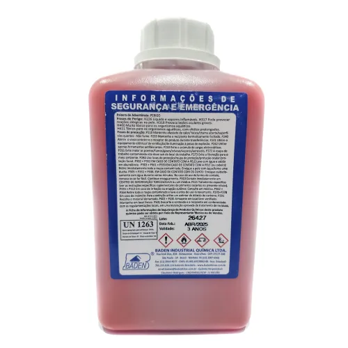 Verniz Base Protetiva Interno Para Peças Usinadas Vermelha 1L - Baden VP5000