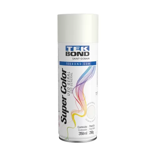 Tinta Spray Branco Fosco Uso Geral 250G 350ML - Tekbond 23101006900