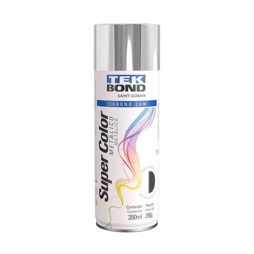 Tinta Spray Cromado Metálico 250G 350ML - Tekbond 23281006900