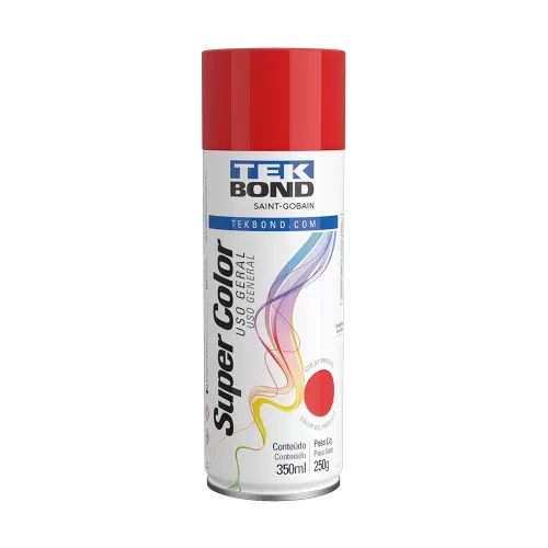 Tinta Spray Vermelho Uso Geral 250G 350ML - Tekbond 23041006900