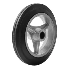 Roda Alumínio 6” Montada com Pneu Maciço 9” Eixo de 3/4