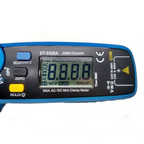 Alicate Amperímetro Digital True RMS CAT III 300V - Minipa ET-3320A
