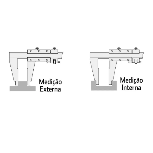 Páquimetro Universal para Serviços Pesados 1000MM - Zaas 1,0006