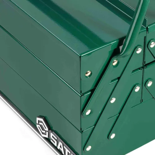 Caixa de Ferramentas Sanfonada Metálica com 5 Gavetas - Sata ST95104ASC Caixa de Ferramentas Sanfonada Metálica com 5 Gavetas - Sata ST95104ASC