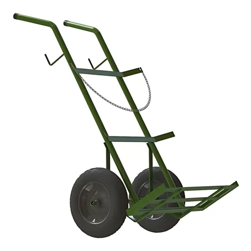 Carrinho para Transporte de Oxigênio e Acetileno com pneu e câmara para 2 Cilindros - Valcar Nr 149